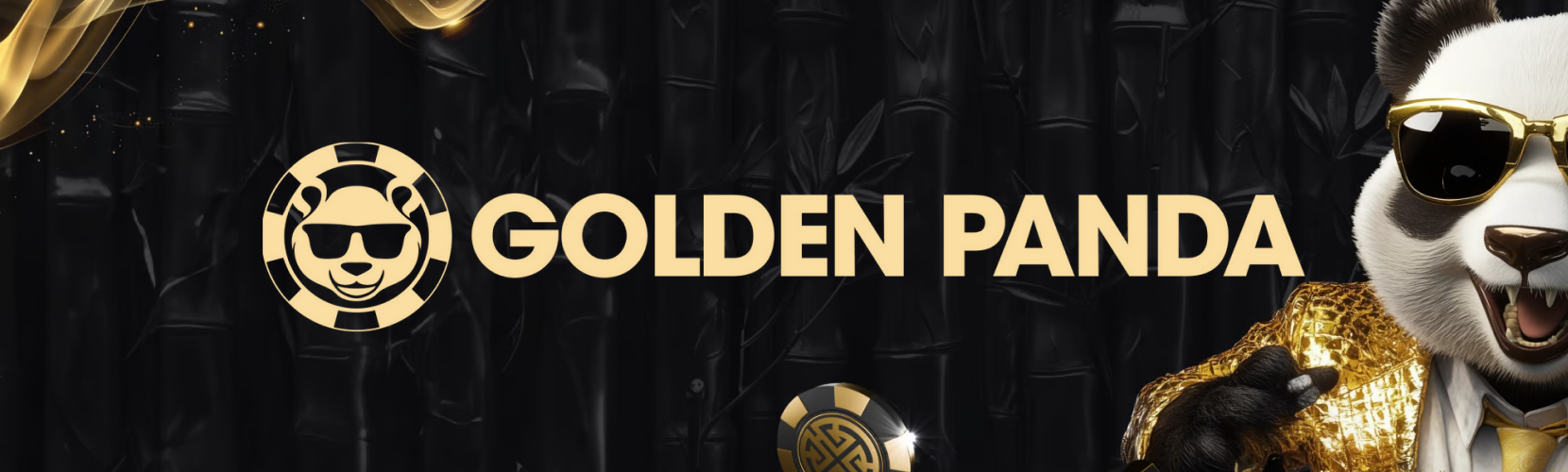 Golden Panda Casino Logo Banner